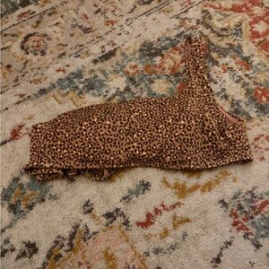 Aerie Leopard Print Bikini Top